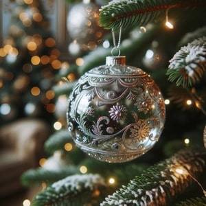 Coloring pages of Christmas bauble
