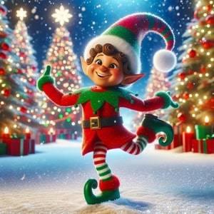 Coloring pages of Christmas Elf
