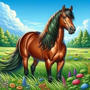 Coloring pages of horse