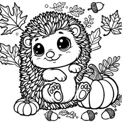 Autumn hedgehog