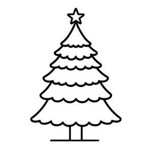 Blank Christmas Tree