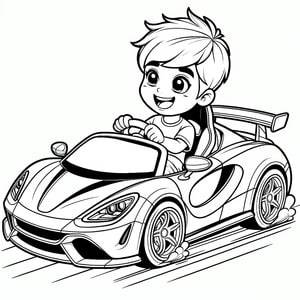 Boy in a Luxury Car
