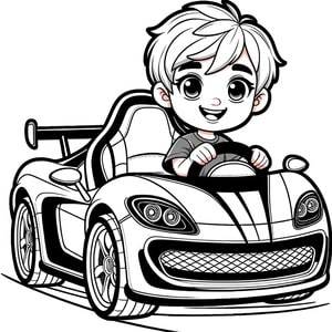 Boy in a Sports Car