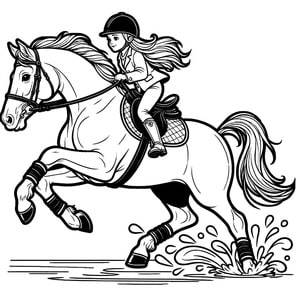 Galloping Girl's Horse