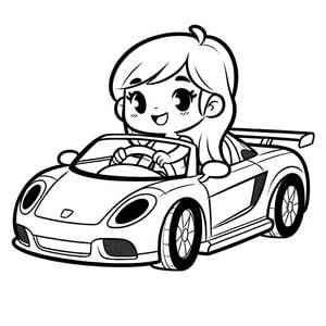 Girl in a Sports Car