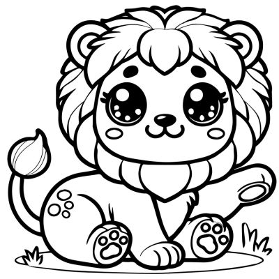 Kawaii lion