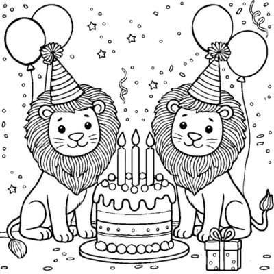 Lions celebrating a birthday