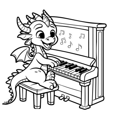 Piano-Playing Dragon