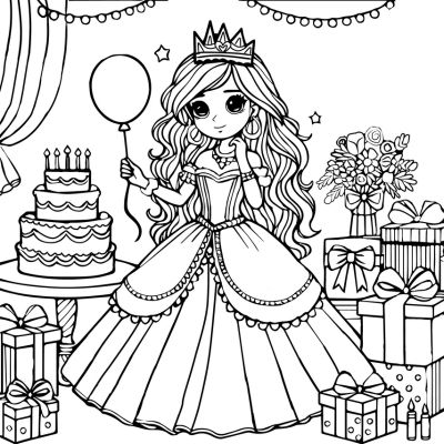 Princess at a birthday