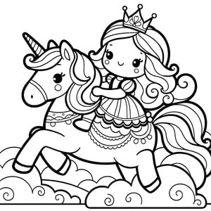 Princess on her Unicorn