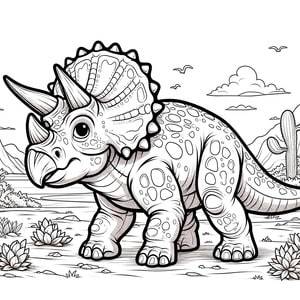 Realistic Triceratops