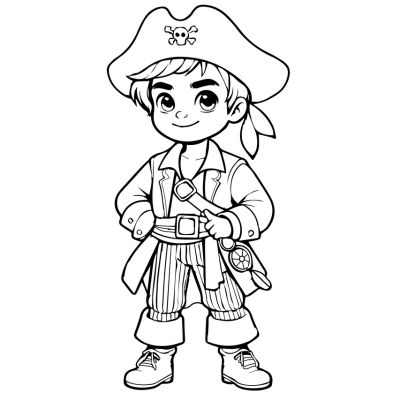 The cool pirate boy