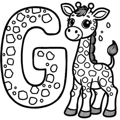 The letter G and the giraffe