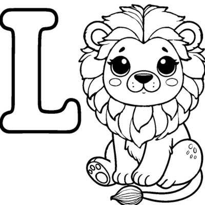 The letter L and the lion