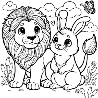 The lion and the rabbit