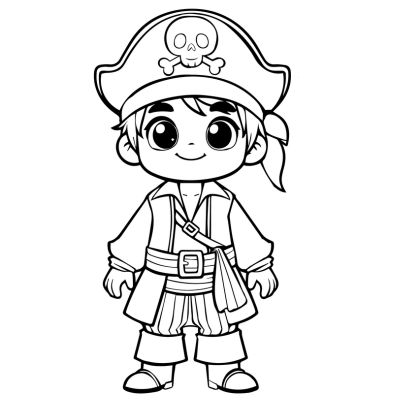 The little boy pirate