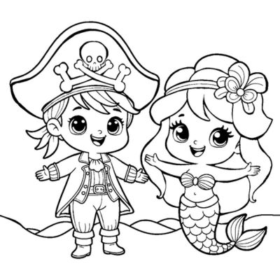 The pirate and the mermaid