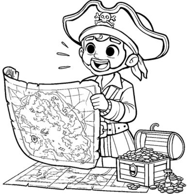 The pirate and his treasure map