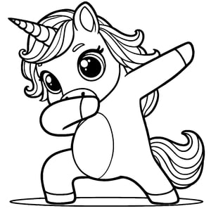 Unicorn doing a dab