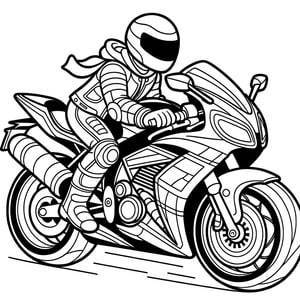 Women's racing motorcycle